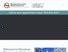 Tablet Screenshot of monahanclinics.com